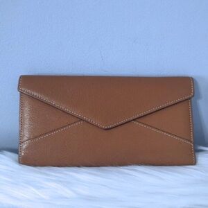 Cartier envelope leather trifold wallet EUC